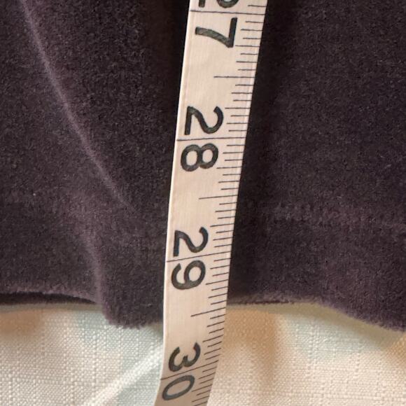 VINTAGE Lands’ End Velour Long Sleeve Dress Size S Brown Velvet Party USA Goth - Picture 7 of 7